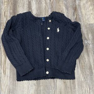 Ralph Lauren Blue Cable Knit Sweater